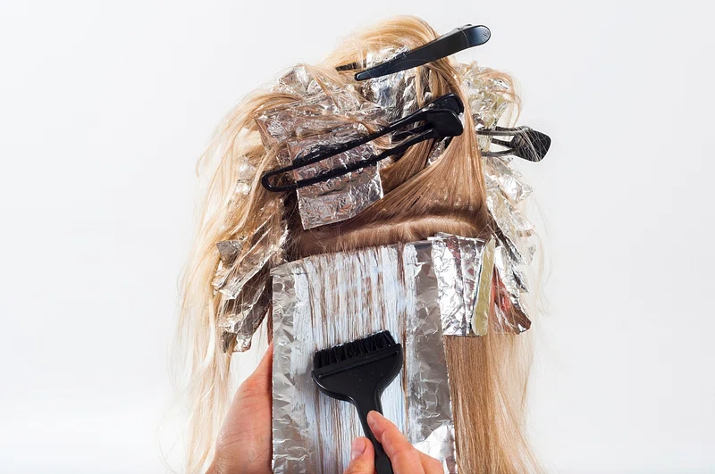 hair coloring in salon